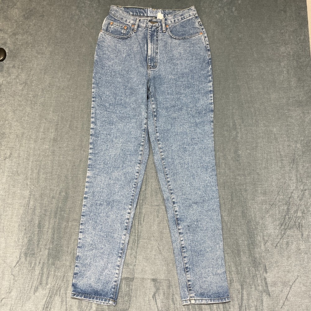 Vintage Limited Jeans Womens 8 Blue Denim Cotton Non Stretch Casual Tapered Leg
